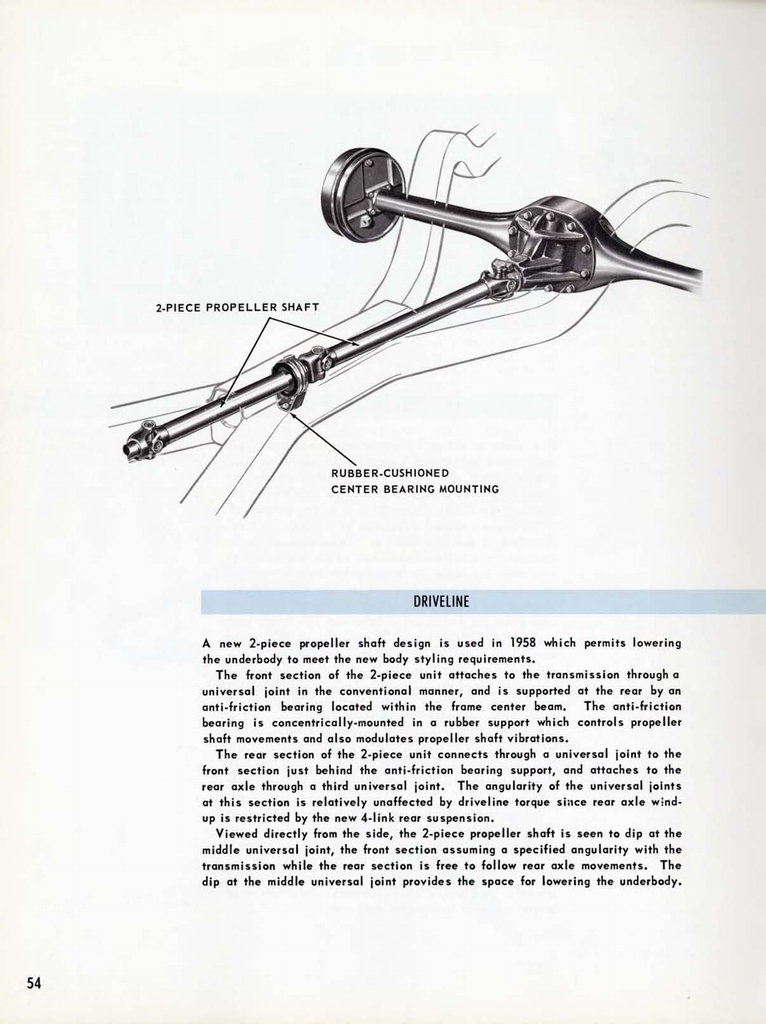 1958 Chevrolet Engineering Features Booklet Page 38